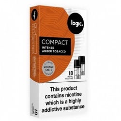 Logic Compact Intense Amber Tobacco 18mg E-Liquid Pods